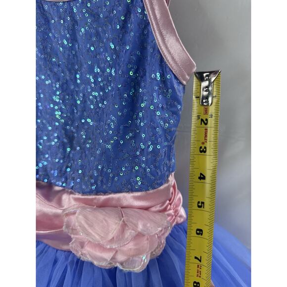 Weissman Girl’s Blue Pink Tutu Dance Pageant Dress Up Party Costume Size MC - Picture 8 of 8